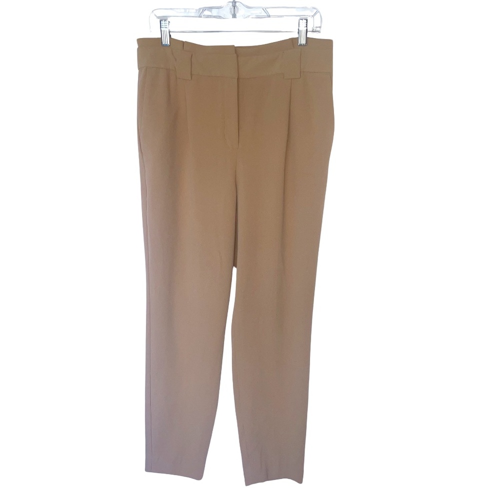 EXPRESS Women's Ankle High Rise Khaki Color Dress Pants Sz 8 100% Polyester